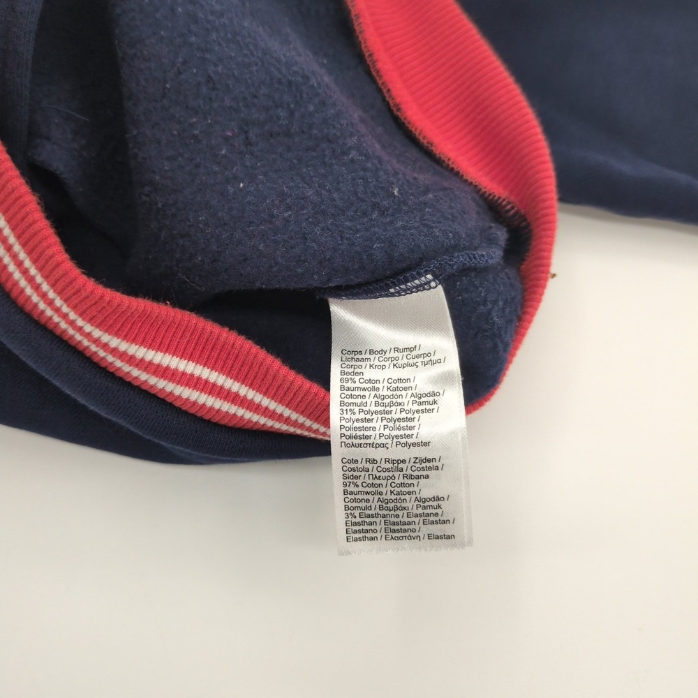 Lacoste x Keith Haring Kids Jacket Sz 3 Navy Blue Full Zip Varsity Bomber Heart - Picture 8 of 9